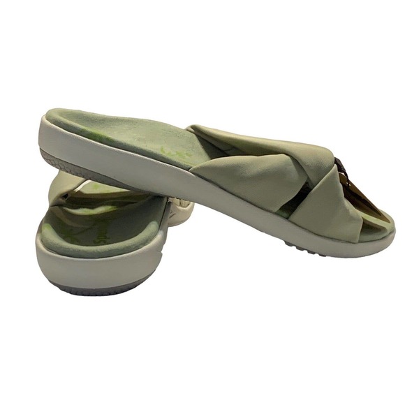 Spenco Orthotic Sandals Slides Brianna Sage Green Women's Sz 8 Arch Support NWT - Picture 4 of 10